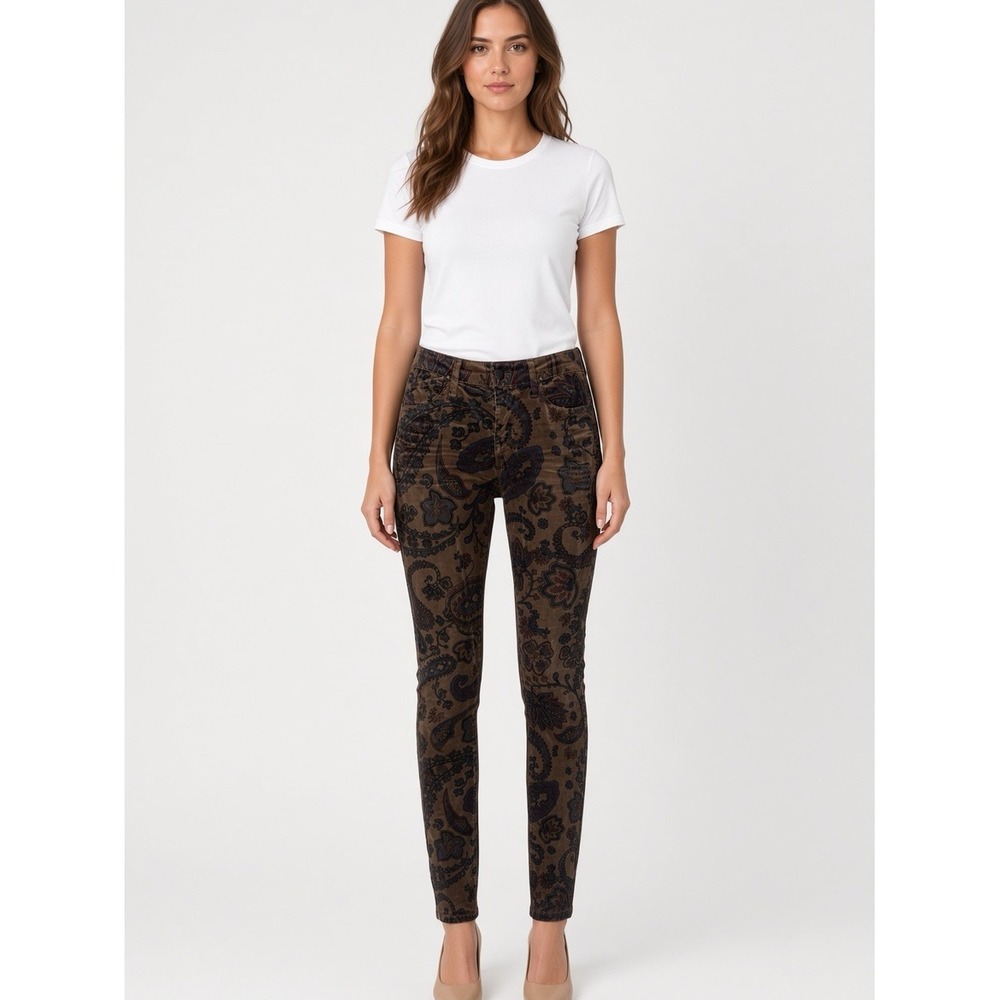 Citizens of Humanity Siam Paisley-Print Corduroy Jeans. NWT Sz.25 $228
